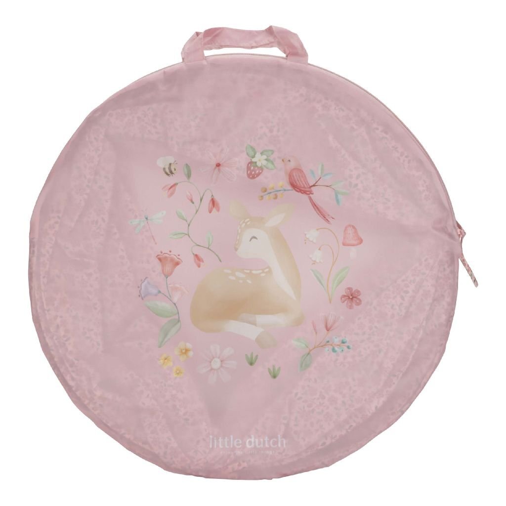Little Dutch Fairy Garden Kruiptunnel 180X46 Cm Roze Motorisch Speelgoed Joy&Bloom