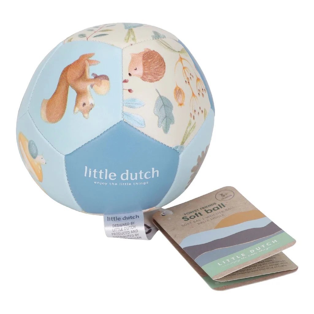 Little Dutch Forest Friends Softbal 10 Cm Blauw Default Title Pluche Speelgoed Joy&Bloom