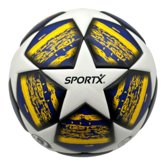 Sportx Voetbal Premium 400-430 G Wit/Blauw/Geel Default Title Ballen Joy&Bloom