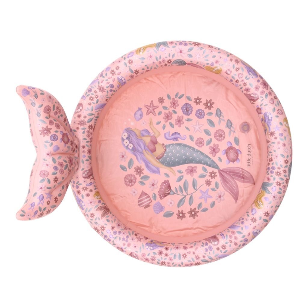Little Dutch Dreamy Mermaid Zwembad Met Staart 80 Cm Roze Kinderzwembaden Joy&Bloom