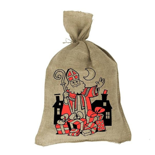 Basic Sinterklaaszak Jute 50X80 Cm Default Title Sinterklaasartikelen Joy&Bloom