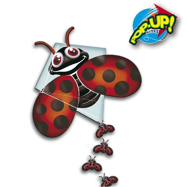 Rhombus Pop-Up Lady Bug Vlieger Default Title Vliegers Joy&Bloom