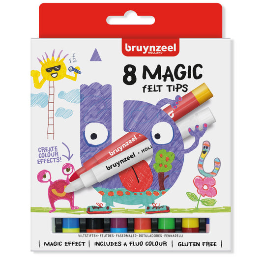 Bruynzeel Magische Viltstiften 8 Stuks Default Title Viltstiften Joy&Bloom