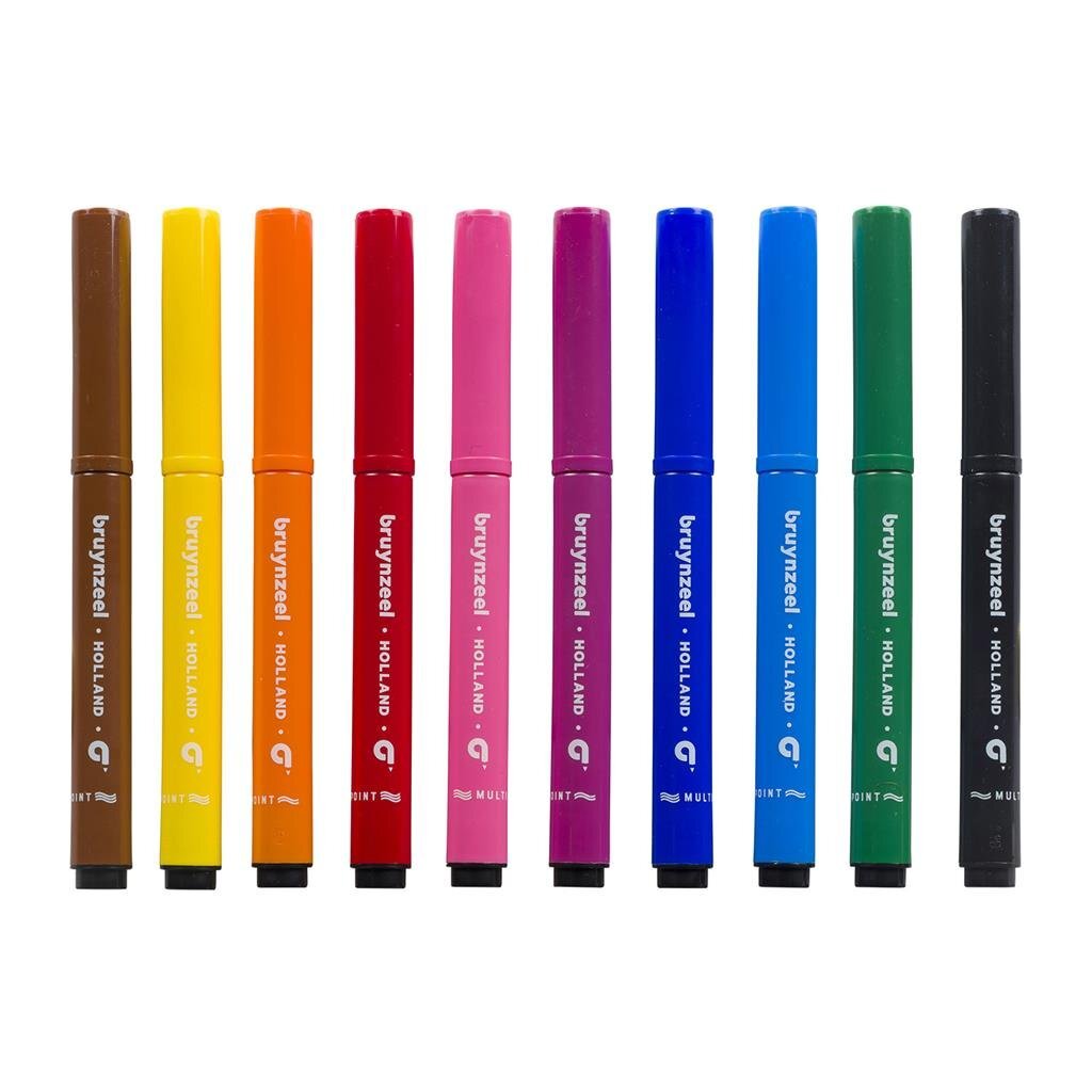 Bruynzeel Multi Point Viltstiften 10 Stuks Default Title Viltstiften Joy&Bloom