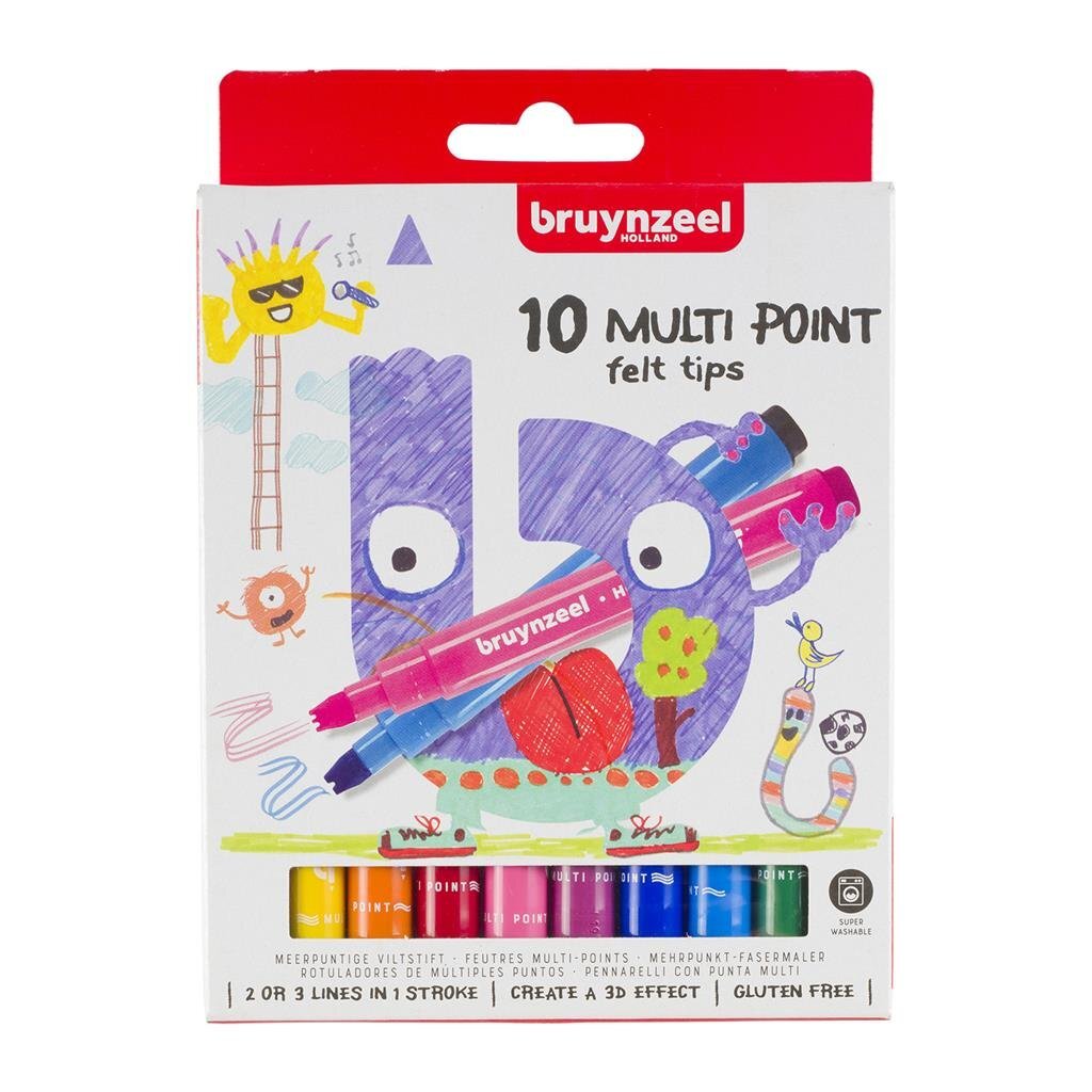 Bruynzeel Multi Point Viltstiften 10 Stuks Viltstiften Joy&Bloom