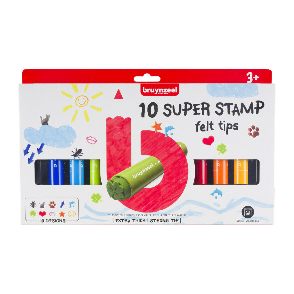 Bruynzeel Mega Stempelstiften 10 Stuks Stempel Sets Joy&Bloom