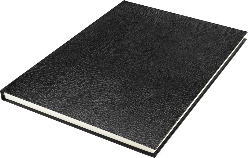 Kangaro K-5321 Schetsboek A4 Creme 120Gr Blanco Papier, 140 Blz Hard Cover Imprint Slang Zwart Default Title Schetsboeken Joy&Bloom