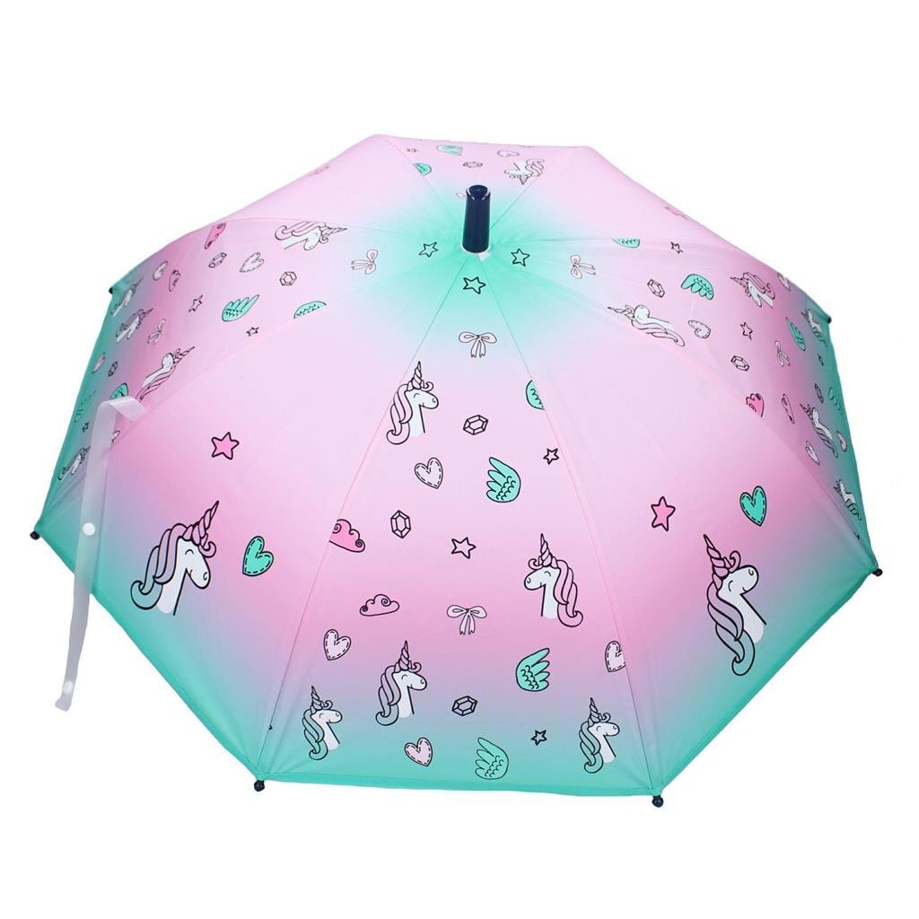 Basic Eenhoorn Paraplu Roze/Blauw Kinderparaplu's Joy&Bloom