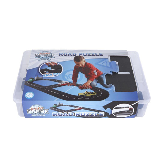 Kids Globe Trafic Autobaan 307.5 Cm Default Title Auto's & Voertuigen Joy&Bloom