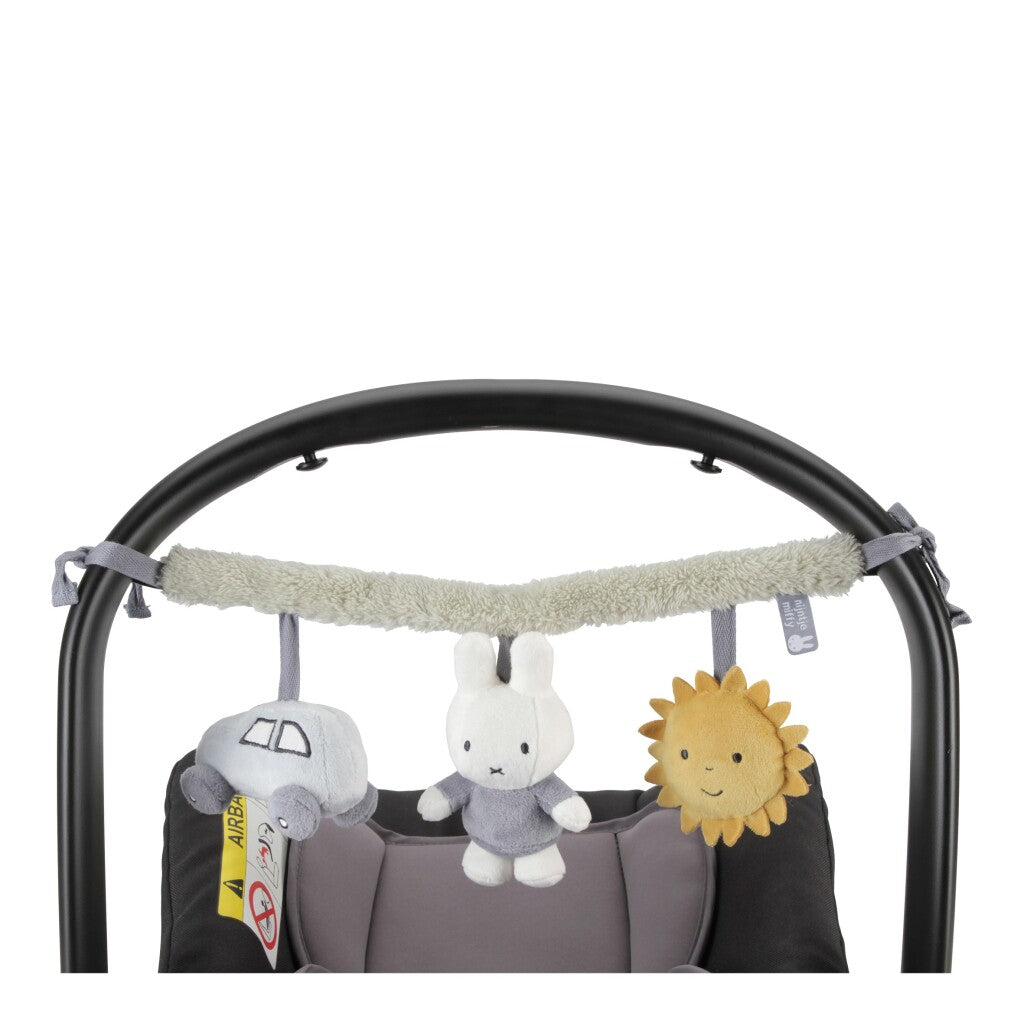 Nijntje Fluffy Wagenspanner + Geluid Blauw Nijntje Joy&Bloom