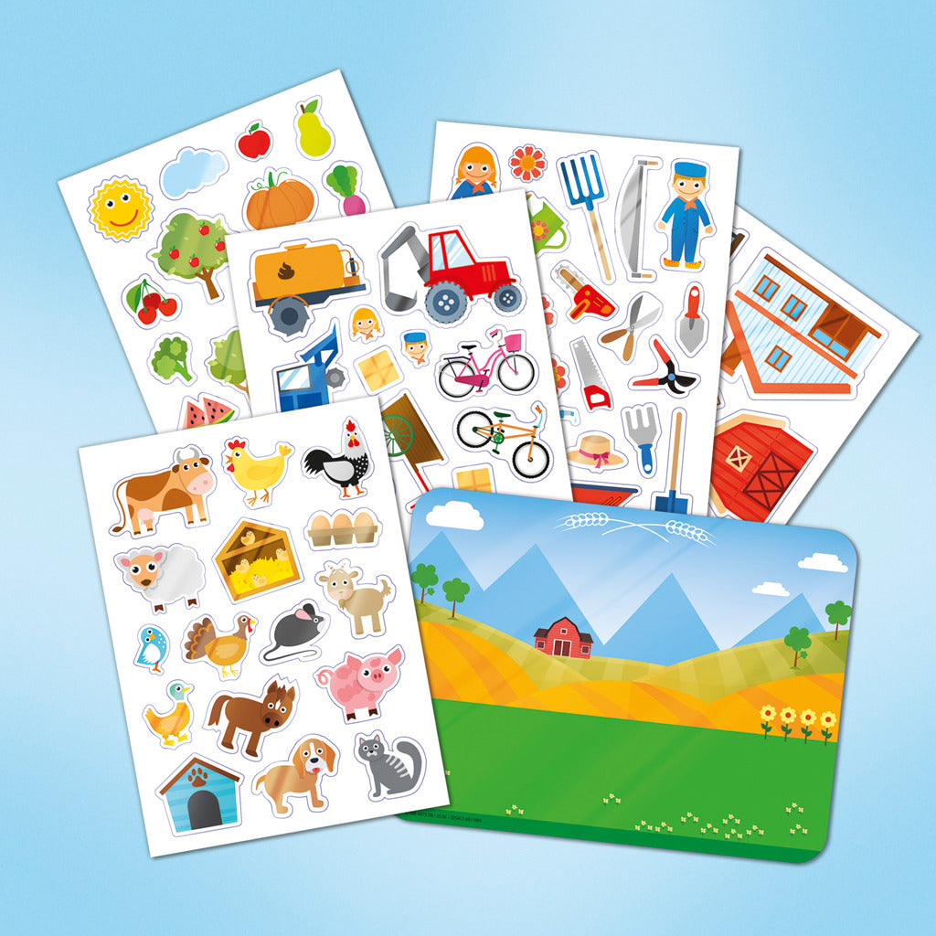 Totum Verwijderbare Raamstickers Boerderij 70 Stuks Stickerboeken + Sets Joy&Bloom