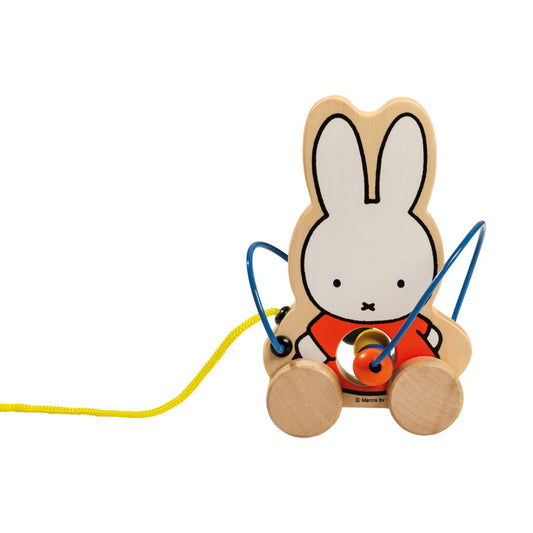 Nijntje Houten Trekfiguur Met Kralen Default Title Nijntje Joy&Bloom
