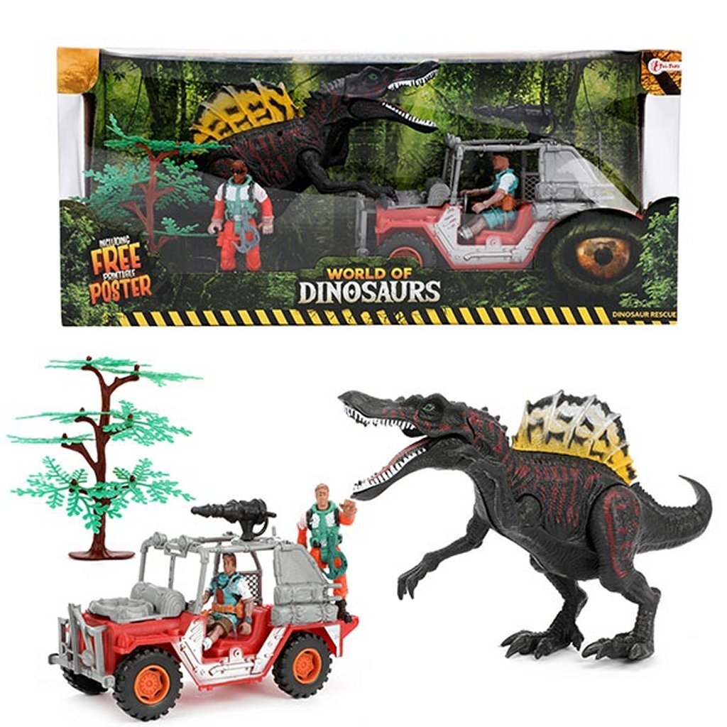 World Of Dinosaurs Speelset Met Jeep Default Title Dieren Joy&Bloom