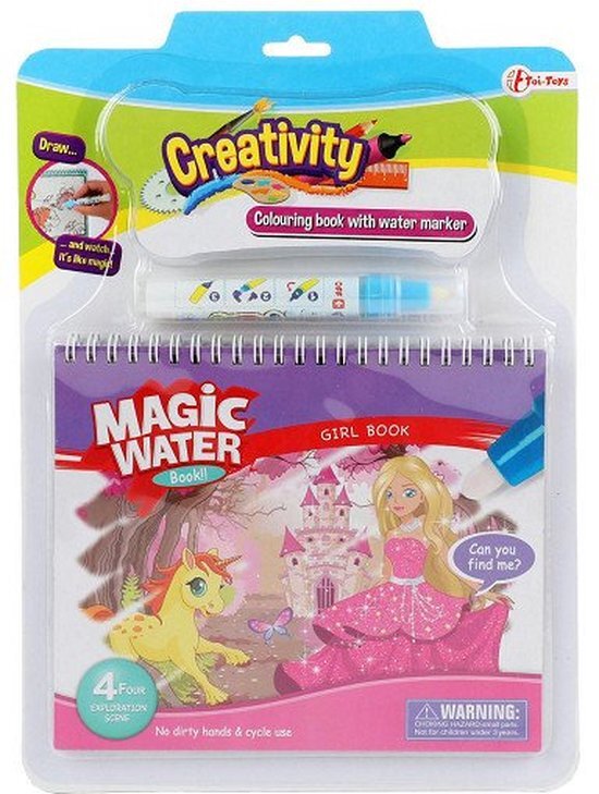 Creativity Kleuren Met Water Prinses Met Stift Default Title Kleursets Joy&Bloom