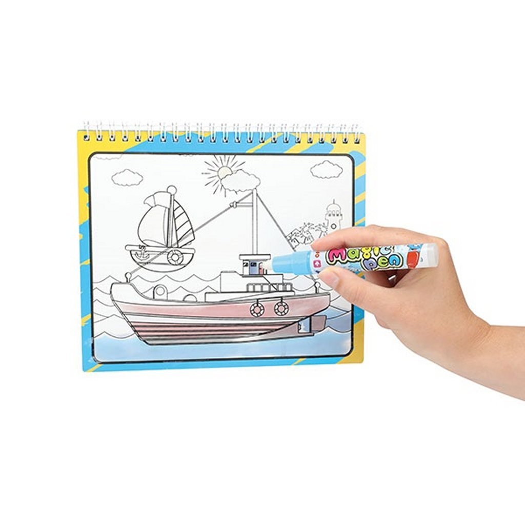 Creativity Kleuren Met Water Boek Voertuigen Kleurboeken Joy&Bloom