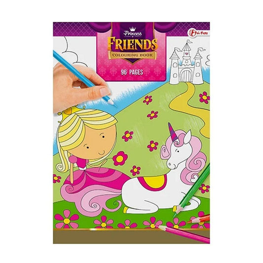 Princess Friends Kleurboek 96 Bladzijden Default Title Kleurboeken Joy&Bloom