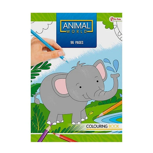 Animal World Kleurboek Wilde Dieren 96 Bladzijden Default Title Kleurboeken Joy&Bloom