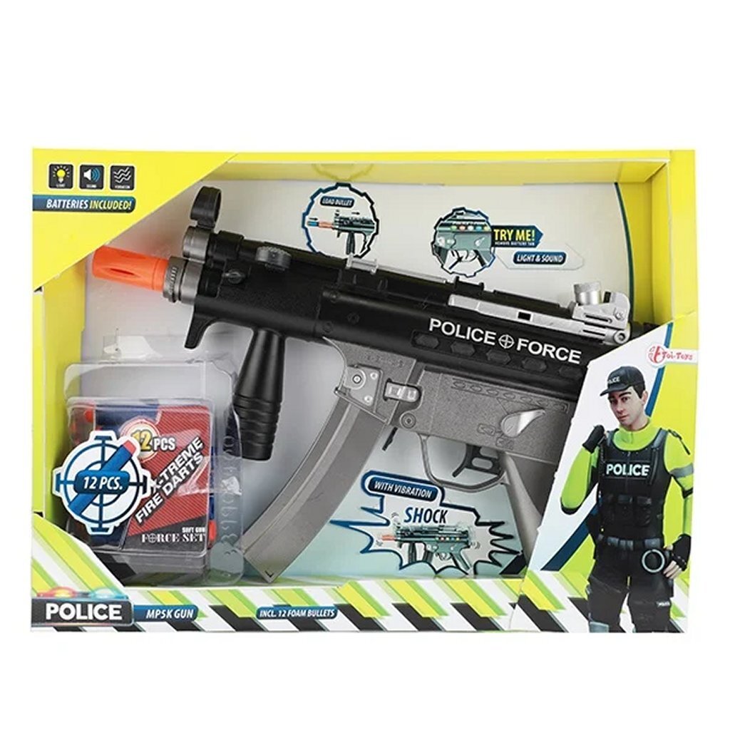Toi-Toys Politie Blaster + Licht En Geluid + 12 Darts Default Title Geweer/Pistool Joy&Bloom