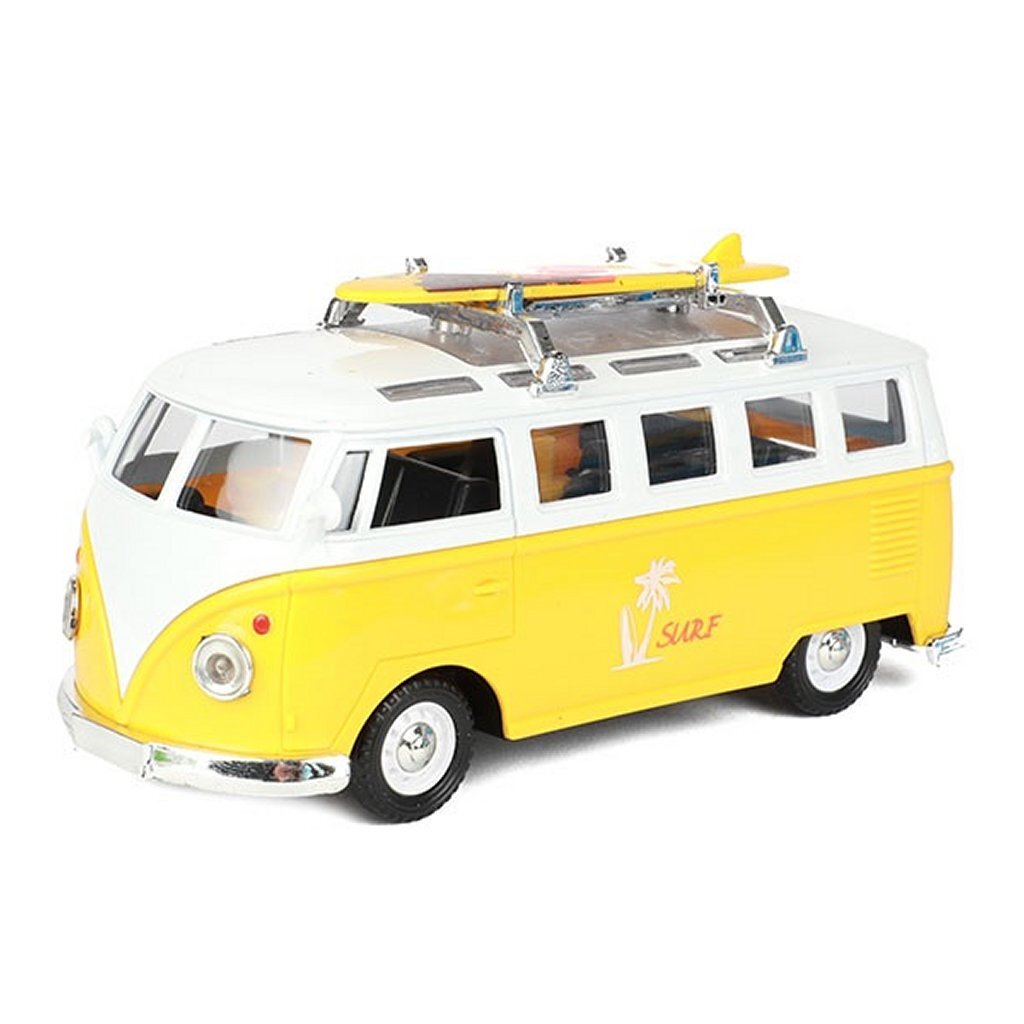 Metal Vw Bus + Licht En Geluid Assorti Auto's Joy&Bloom
