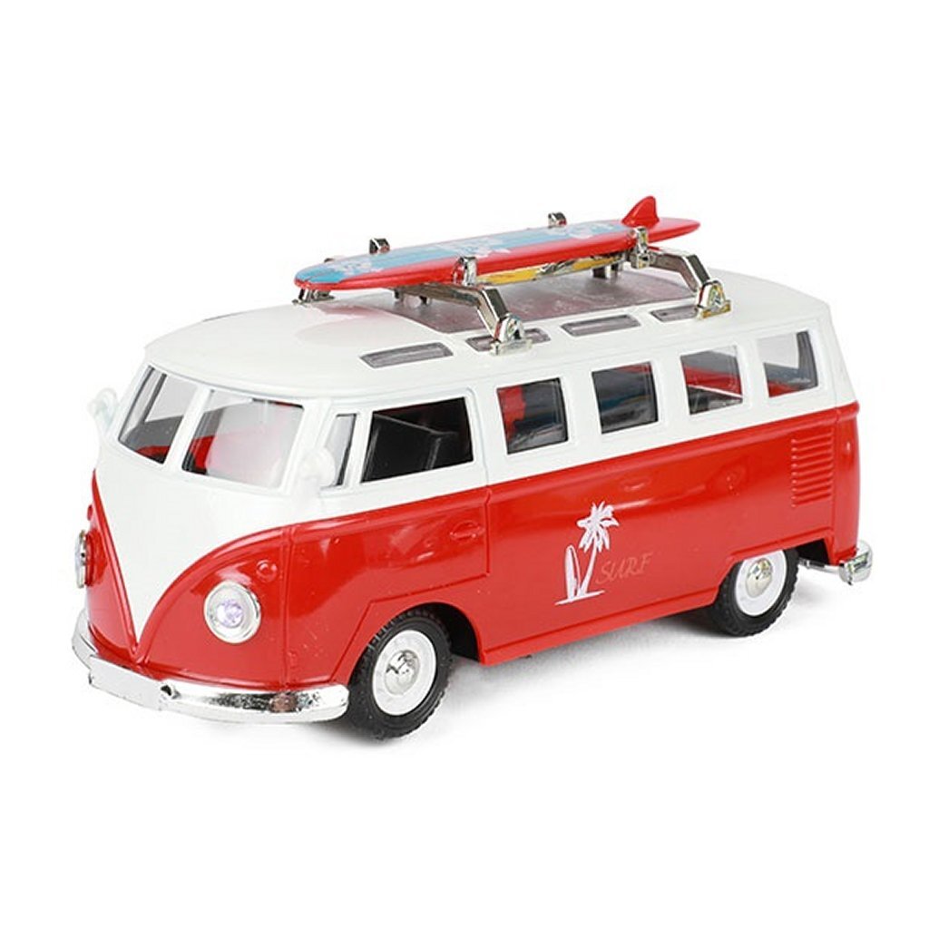 Metal Vw Bus + Licht En Geluid Assorti Auto's Joy&Bloom