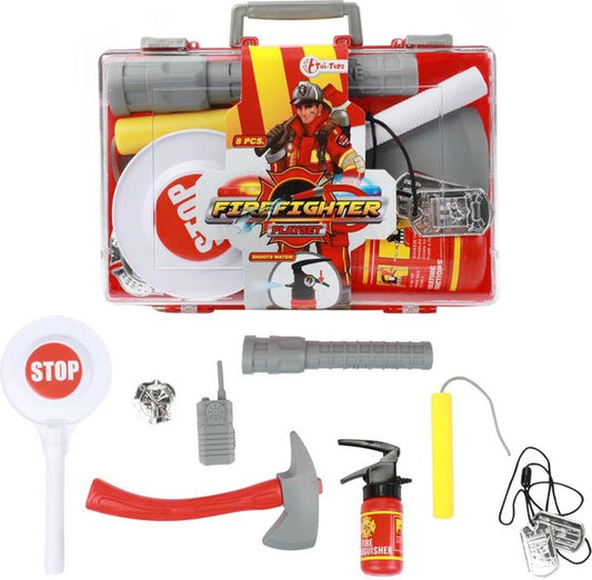 Toi-Toys Toi Toys Fire Fighter Brandweerkoffer Met Accessoires 25X16X6Cm Default Title Brandweer Speelgoed Joy&Bloom
