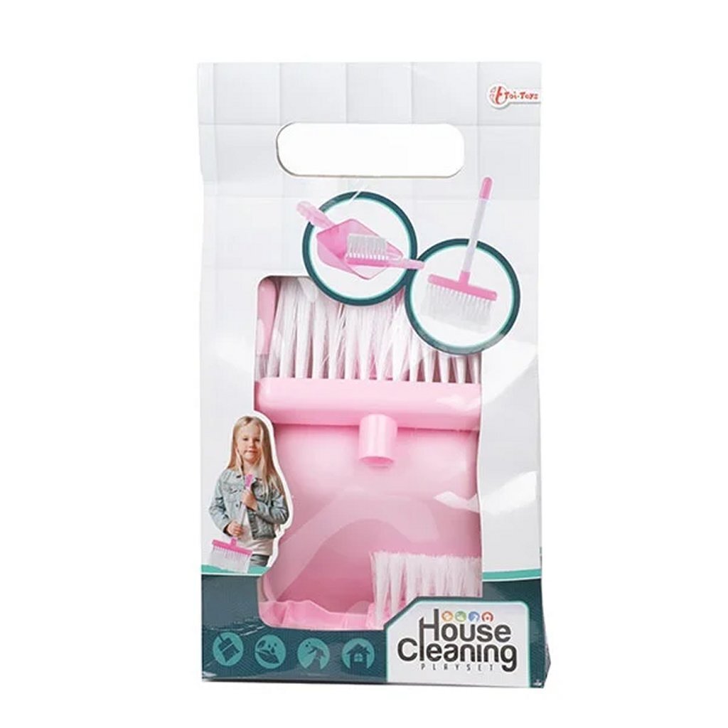 Toi-Toys House Cleaning Speelset 3-Delig Roze/Wit Default Title Diversen Joy&Bloom