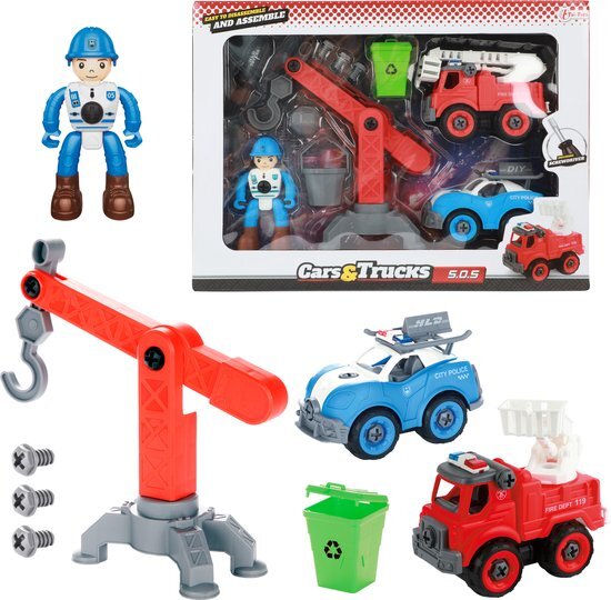 Cars & Trucks Cars &Amp; Trucks Speelset Hupldiensten Met Accesoires Default Title Diversen Joy&Bloom