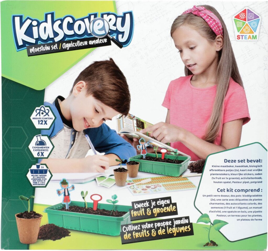 Kidscovery Experiment Moestuin Set L Default Title Wetenschap/Experimenten Joy&Bloom