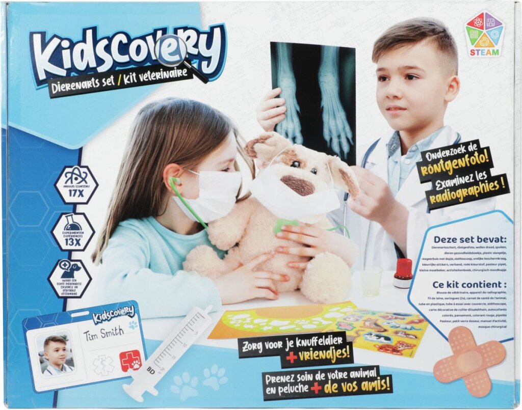 Kidscovery Experiment Dierenarts Set Xl Default Title Wetenschap/Experimenten Joy&Bloom