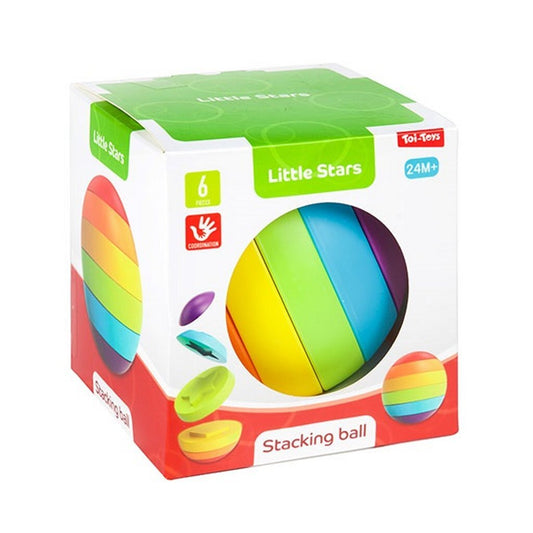 Little Stars Stapeltoren Puzzelbal 6-Delig Default Title Sorteren & Stapelen Joy&Bloom