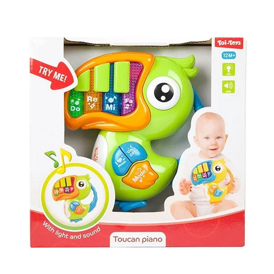 Little Stars Baby Piano Toekan + Licht Verschillende Kleuren Default Title Interactief Speelgoed Joy&Bloom