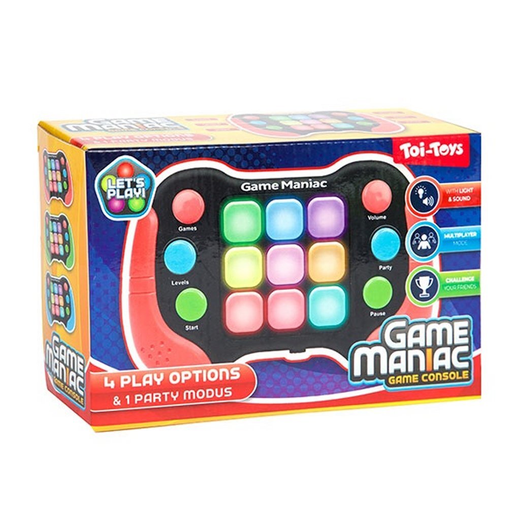 Toi-Toys 4In1 Game Maniac + Licht En Geluid Assorti Actiespellen Joy&Bloom