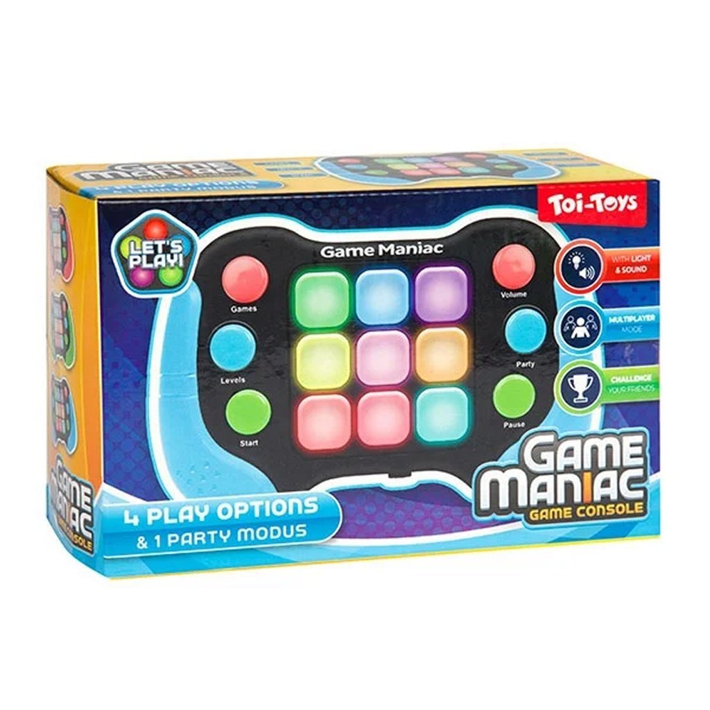 Toi-Toys 4In1 Game Maniac + Licht En Geluid Assorti Actiespellen Joy&Bloom