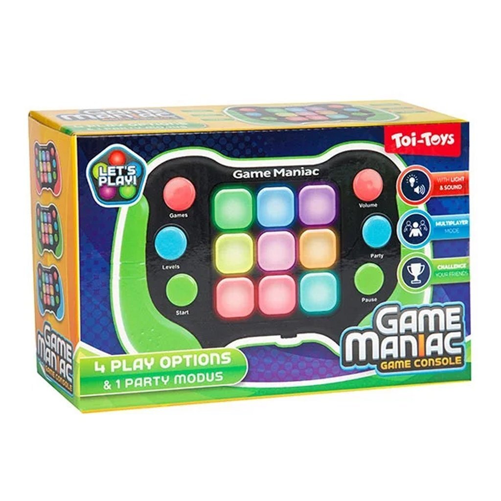 Toi-Toys 4In1 Game Maniac + Licht En Geluid Assorti Actiespellen Joy&Bloom