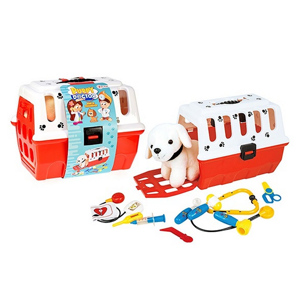 Toi-Toys Puppy In Reismand + Dierenarts Accessoires Default Title Dieren Joy&Bloom