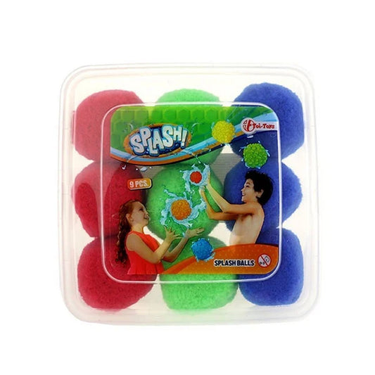 Splash Super Ballen 7 Cm 9 Stuks Default Title Zomerpret/Waterpret Joy&Bloom