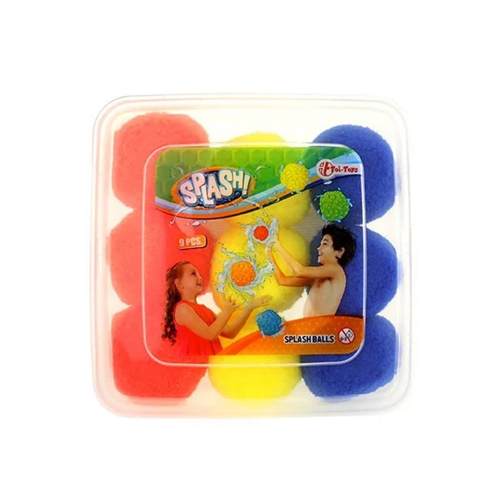 Splash Super Ballen 7 Cm 9 Stuks Zomerpret/Waterpret Joy&Bloom