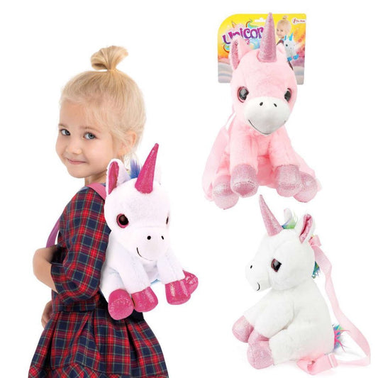 Toi-Toys Eenhoorn Knuffel Rugzak 30 Cm Default Title Rugzakken en Tassen Joy&Bloom
