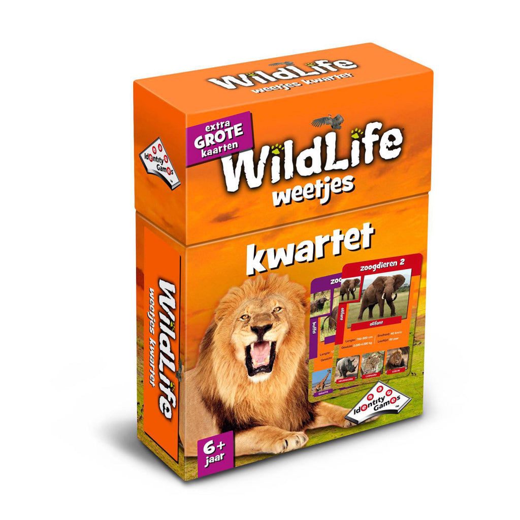 Identity Games Wildlife Weetjes Kwartet Default Title Kaartspellen Joy&Bloom