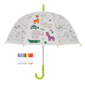 Esschert Design Inkleurparaplu Jungledieren + 9 Stiften Default Title Kinderparaplu's Joy&Bloom