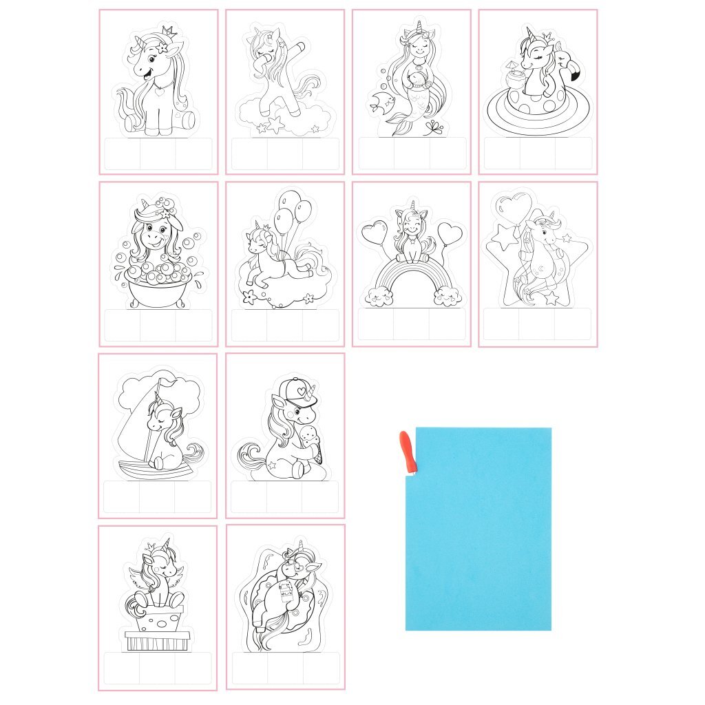 Basic Craft Pushout Pictures Eenhoorn Kleuren Diversen Joy&Bloom