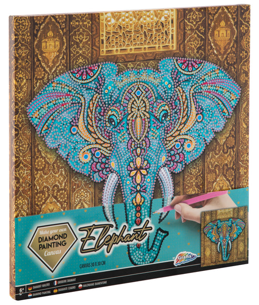 Grafix Diamond Painting Op Canvas Olifant Default Title Diamond Painting Joy&Bloom