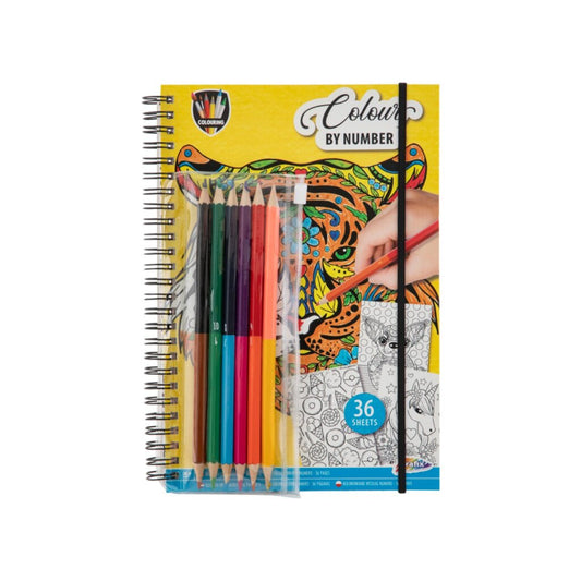 Grafix Kleurboek Kleuren Op Nummer + 6 Potloden Default Title Kleursets Joy&Bloom