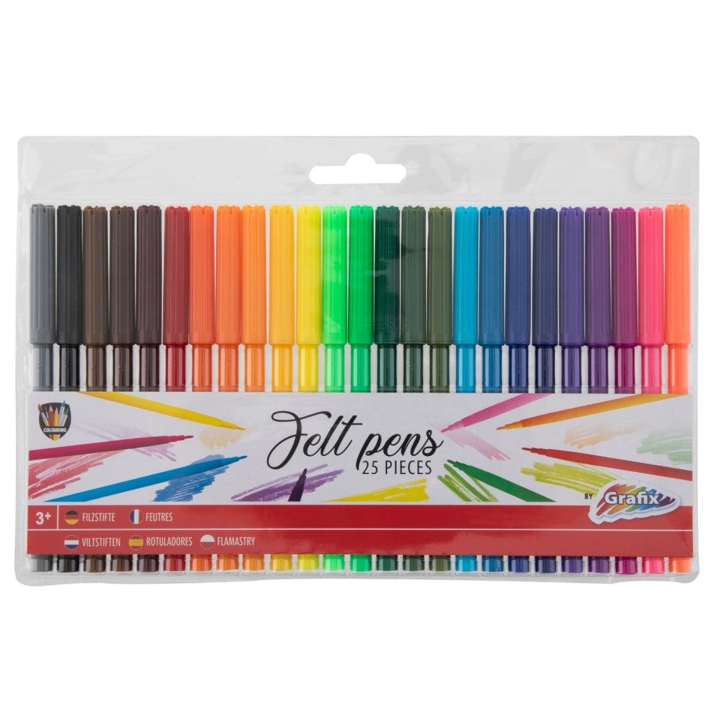 Grafix Viltstiften 25 Stuks Default Title Viltstiften Joy&Bloom