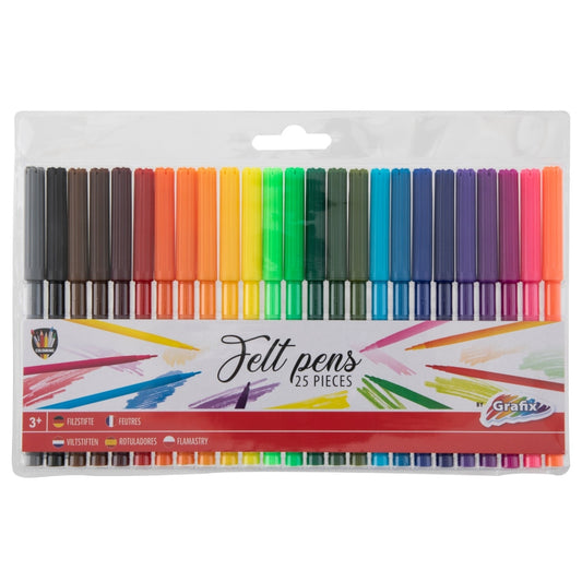 Grafix Viltstiften 25 Stuks Default Title Viltstiften Joy&Bloom