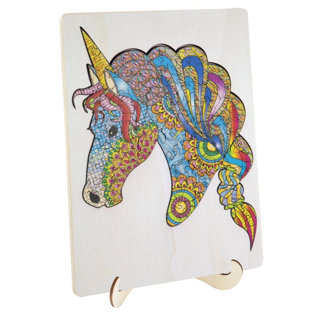 Overige Merken Moxy Houten Puzzel Eenhoorn 137 Stukjes Dieren Puzzels Joy&Bloom