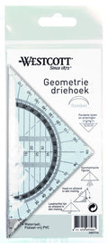 Kangaro K-20837726 Geodriehoek Onbreekbaar 14 Cm Transparant Default Title Hobby + Knutselen Joy&Bloom