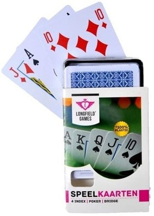 Longfield Speelkaarten 100% Plastic Default Title Bordspellen & Klassieke Spellen Joy&Bloom