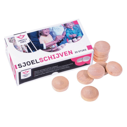 Longfield Sjoelschijven 30 Stuks Default Title Sjoelen Joy&Bloom