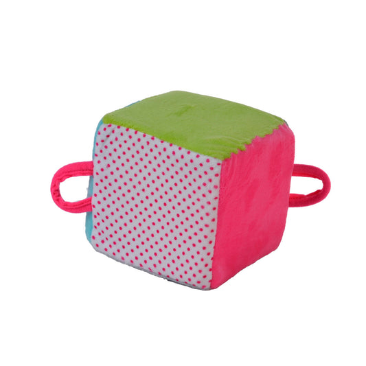 Angel Toys Rammelaar Kubus Met Belletje 11 Cm Default Title Rammelaars Joy&Bloom